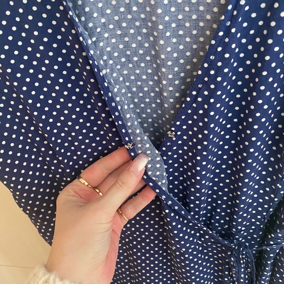 HONEY Polka dot wrap dress - Picture 4 of 8